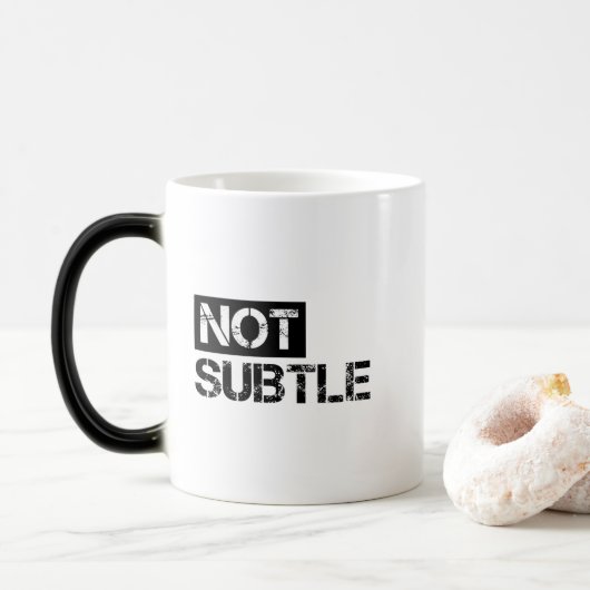 Niet subtiel magische mok (Met donut)