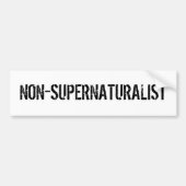 NIET-SUPERNATURALIST BUMPERSTICKER (Voorkant)