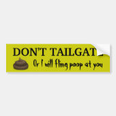 NIET TAILGATE BUMPERSTICKER (Voorkant)