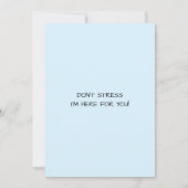 NIET TE BENADRUKKEN DAT IK HIER BEN VOOR JOU PLAT KAART (Voorkant)