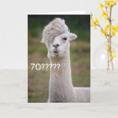 NIET TE GELOVEN DAT JE DE "70ste" VERJAARDAG VIERT Kaart (Gele Bloem)