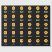 Niet te helder Funny Bulb Pun Dark BG Cadeaupapier (Vlak)