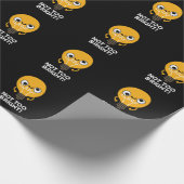 Niet te helder Funny Bulb Pun Dark BG Cadeaupapier (Hoek)