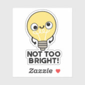 Niet te helder sticker (Vel)