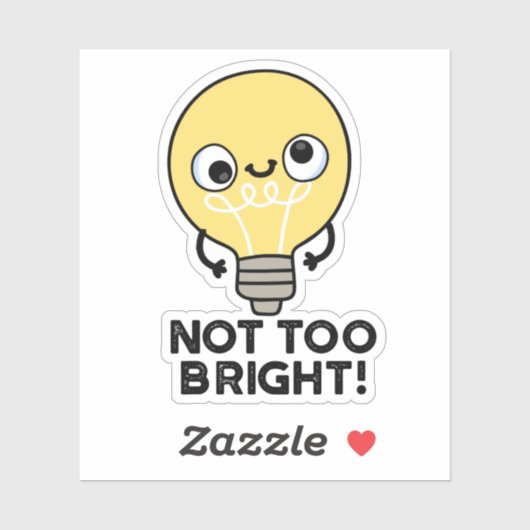 Niet te helder sticker (Vel)