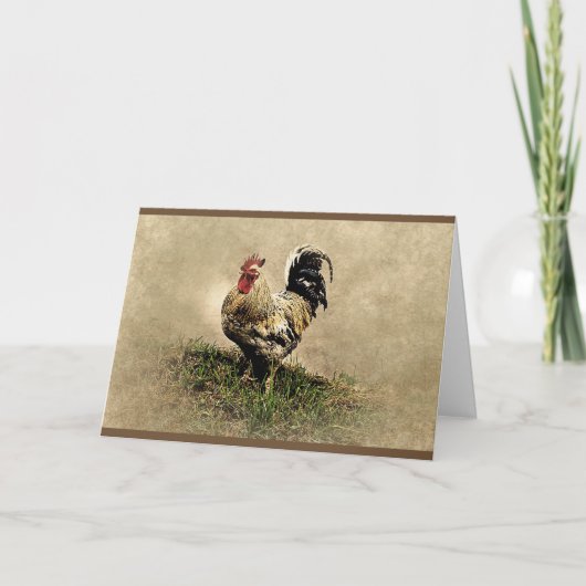 Niet te kippenhaan Verjaardag Kaart (Voorkant)