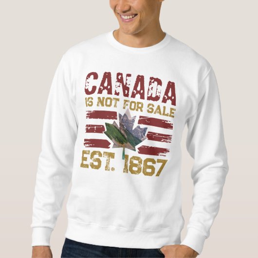 Niet te koop Est 1867 Grunge Trui (Voorkant)