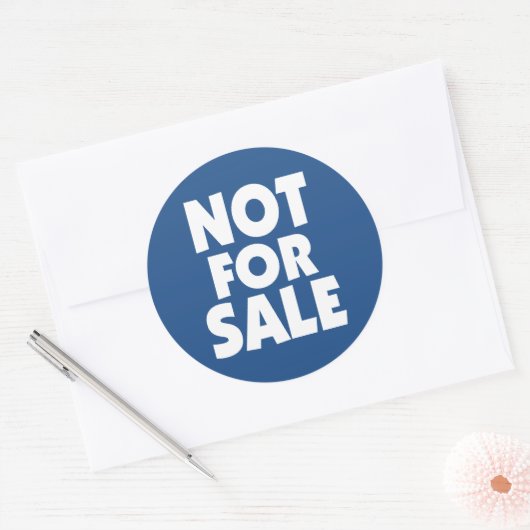 Niet te koop sticker (Envelop)