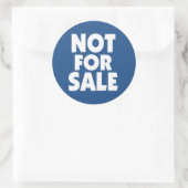 Niet te koop sticker (Tas)