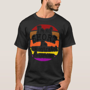 Niet te kort door de bocht, geconcentreerd ontzag t-shirt