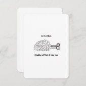 Niet te overdenken, het is oké — platte Kaart (Voorkant / Achterkant)