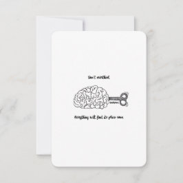 Niet te overdenken, het is oké — platte Kaart