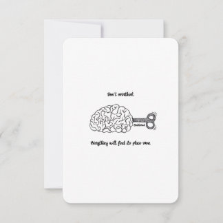 Niet te overdenken, het is oké — platte Kaart