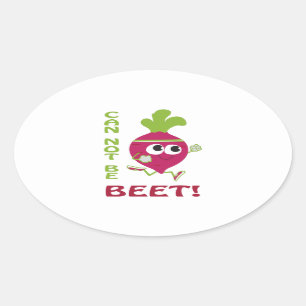 Niet te slaan! ovale sticker