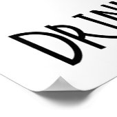 Niet te snel Drink koffie Poster (Hoek)