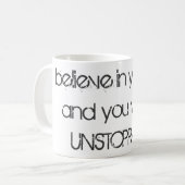 Niet te stoppen koffiemok (Voorkant links)