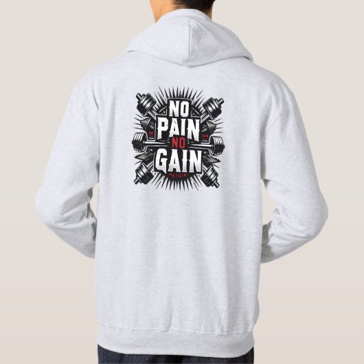 Niet te stoppen: Motivatie Gym Design Hoodie (Achterkant)