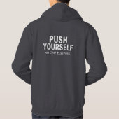 Niet te stoppen: Motivatie Gym Design Hoodie (Achterkant)