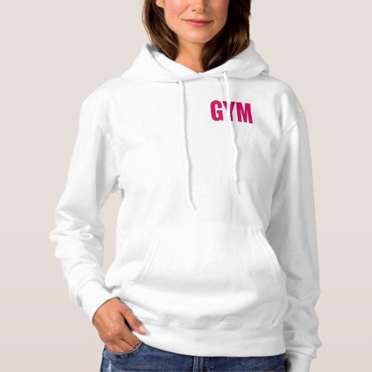 Niet te stoppen: Motivatie Gym Design Hoodie (Voorkant)