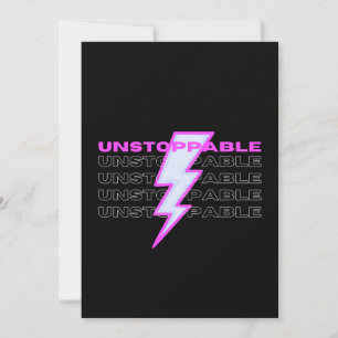 Niet te stoppen, Motivatie, Inspirerend Feestdagenkaart