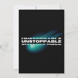 Niet te stoppen, Motivatie, Inspirerend Feestdagenkaart