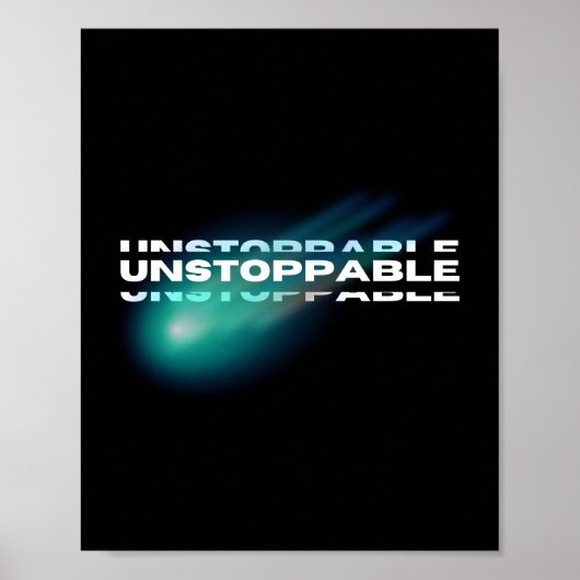 Niet te stoppen, Motivatie, Inspirerend Poster (Voorkant)