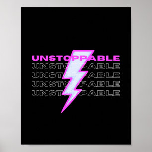 Niet te stoppen, Motivatie, Inspirerend Poster