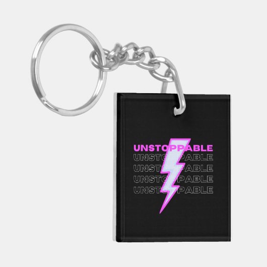 Niet te stoppen, Motivatie, Inspirerend Sleutelhanger (Voorkant Links)