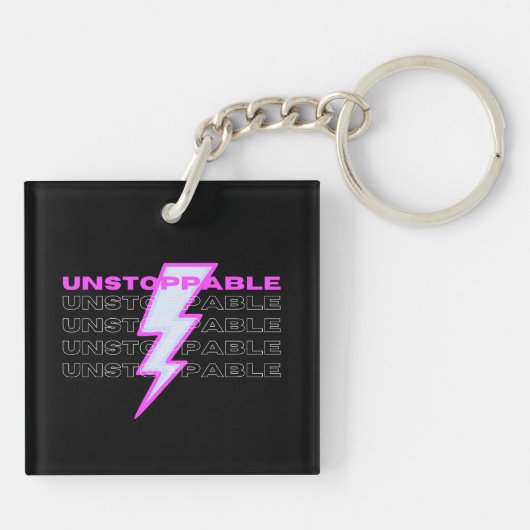 Niet te stoppen, Motivatie, Inspirerend Sleutelhanger (Achterkant)