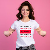 Niet te stoppen: Rood en zwart grunge inspirerend  T-shirt