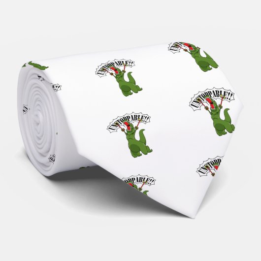 Niet te stoppen T-Rex Stropdas (Opgerold)