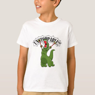 Niet te stoppen T-Rex T-shirt