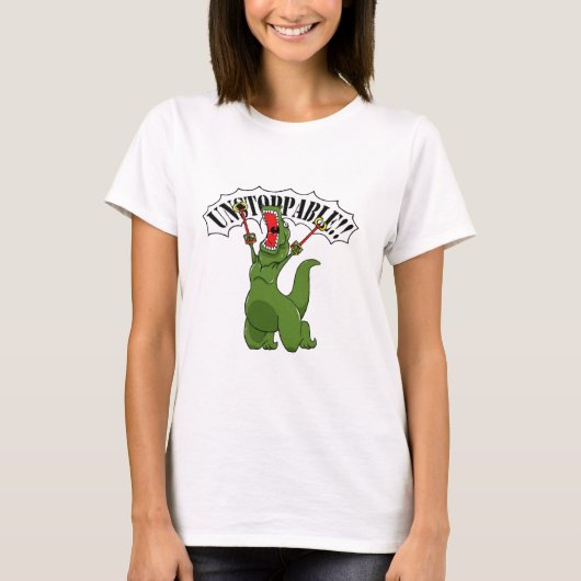 Niet te stoppen T-Rex T-shirt (Voorkant)
