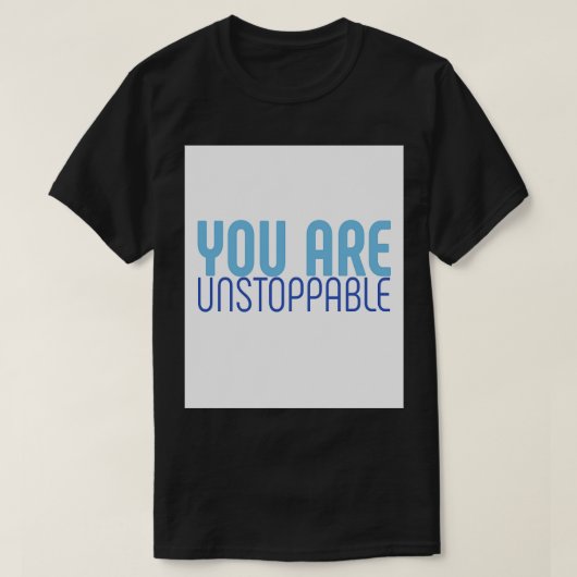 Niet te stoppen t-shirt (Design voorkant)