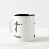 Niet te stoppen witte Mok (Voorkant links)