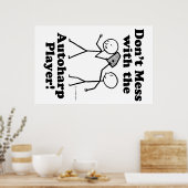 Niet te veel met de Autoharp-speler Poster (Keuken)