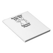 Niet te veel met de Clarinet Player Notitieblok (Schuin)