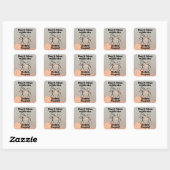 Niet te veel met de Dobro Player Square Sticker (Vel)