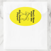 Niet te veel met de Ovaal Stic van Alto Clarinet P Ovale Sticker (Tas)