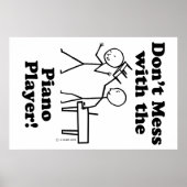 Niet te veel met de pianospeler poster (Voorkant)