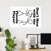 Niet te veel met de Piccolo-speler Poster (Thuiskantoor)