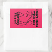 Niet te veel met de Rechthoekige St. van de Clarin Sticker (Tas)