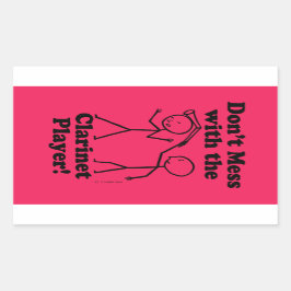 Niet te veel met de Rechthoekige St. van de Clarin Sticker