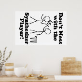 Niet te veel met de Synthesizer Player Poster (Keuken)