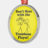 Niet te veel met de trombone-speler metalen ornament (Links)