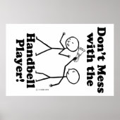 Niet te veel met de zakbelspeler poster (Voorkant)