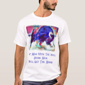 Niet te veel met het bull White T Shirt