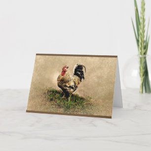Niet te veel voor Chicken Rooster Birthday Card Kaart