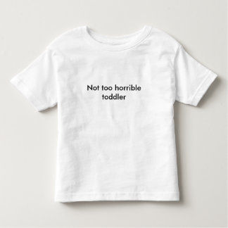 Niet te verschrikkelijk shirt voor kleuter - Kies