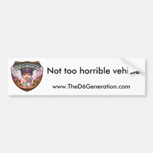Niet te verschrikkelijke Bumpersticker